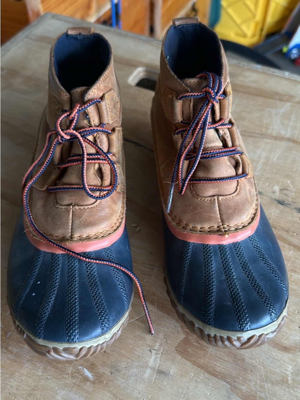 Women’s Waterproof Duck Boots in Brown and Black
